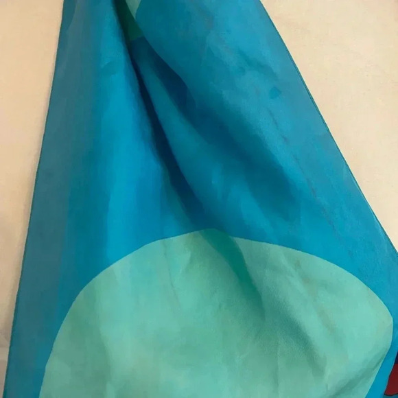 Gunter Womens Silk Long Vintage Scarf - Picture 8 of 10